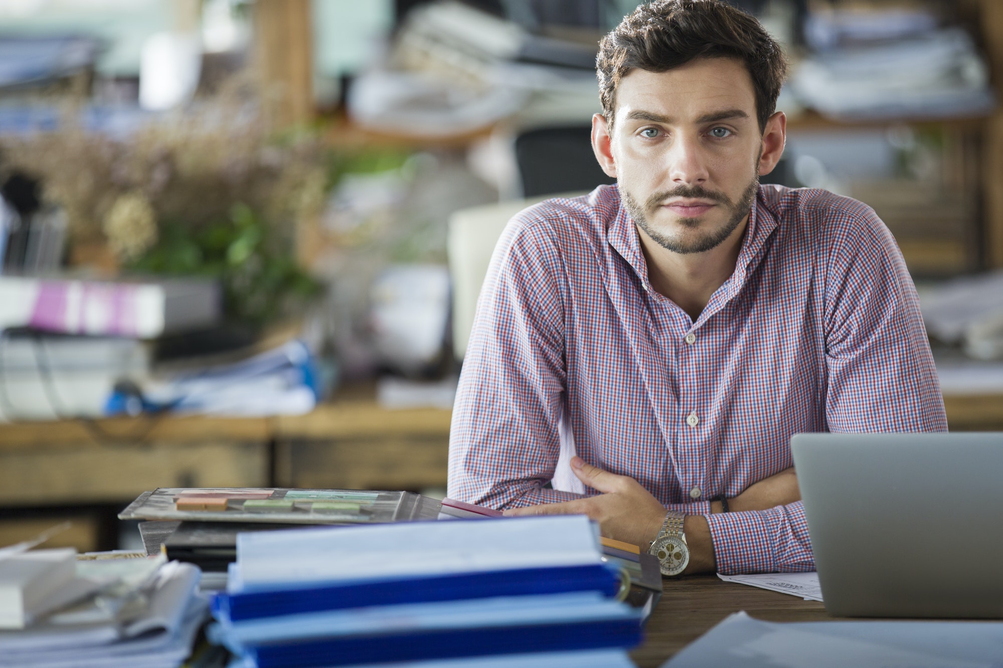 Portrait of male architect in the office